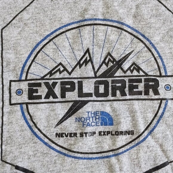 The North Face Explorer T-shirt Boys size M (10-12) grey short sleeve - Picture 7 of 9